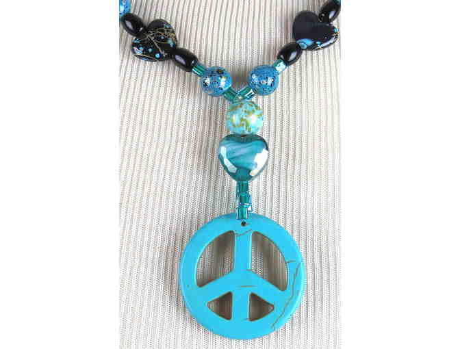 Intention Peace with this 1/KIND NECKLACE #448