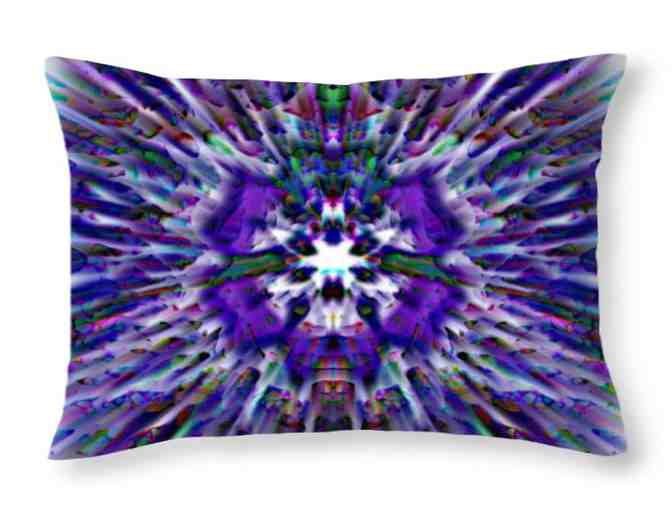 061-E: ART Bedding Ensemble!: Custom Made King Duvet + 2 Deluxe Pillow Cases! Mand-14