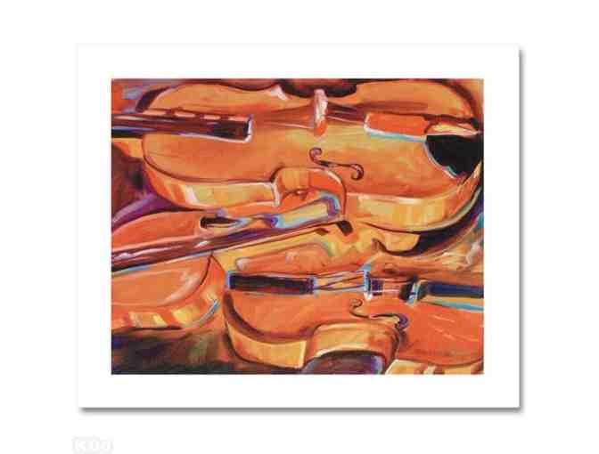 0-INV: 'MUSIC:  VIOLIN ABSTRACT' BY MARCIA BALDWIN