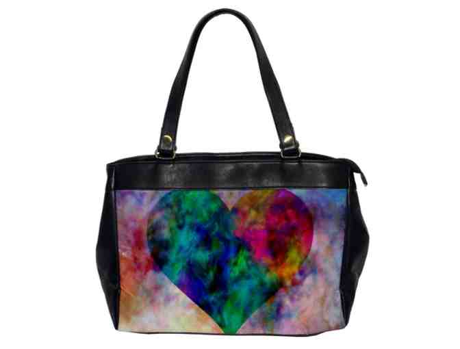 'Ascendance Of Love' ! Leather Art Tote:  Custom Made IN THE USA! Exclusive To ART4GOOD