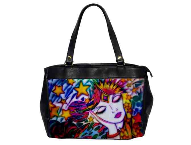 'One Love Child': ! Leather Art Tote:  Custom Made IN THE USA! Exclusive To ART4GOOD !
