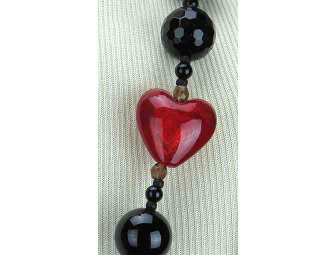 'Heartfelt', 1/KIND, Handcrafted  GEMSTONE NECKLACE #276