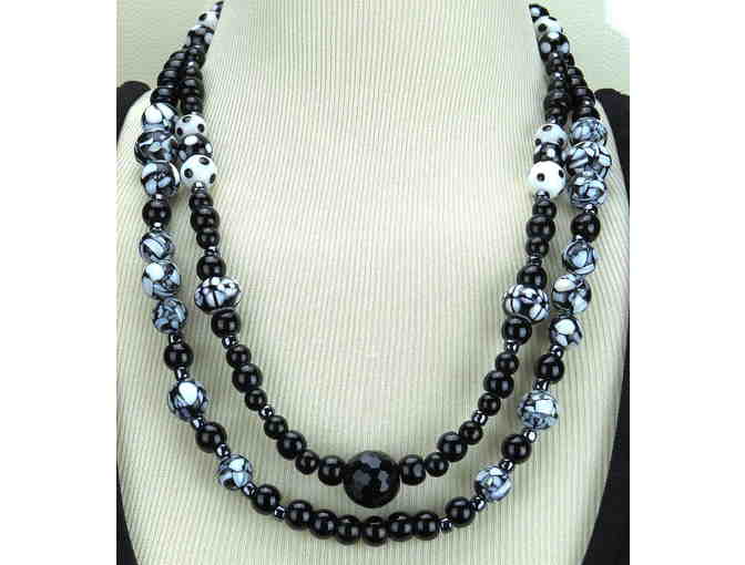 Beautiful & Unique! 1/KIND GEMSTONE NECKLACE #283 & 284 ENSEMBLE: 2 NECKLACES/3 LOOKS!