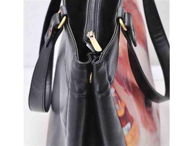 'Prance':! Leather Art Tote:  Custom Made IN THE USA! Exclusive To ART4GOOD Auctions!