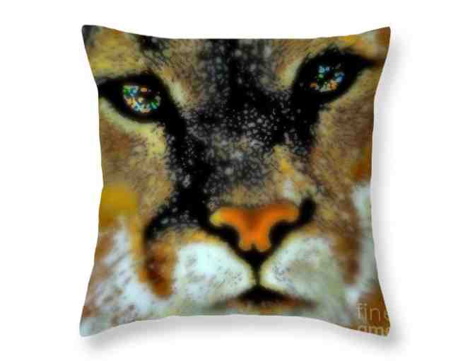 0103-P: "Baby, It's Cold Outside": Custom Made Over-sized Unique ART Throw Pillow! - Photo 1