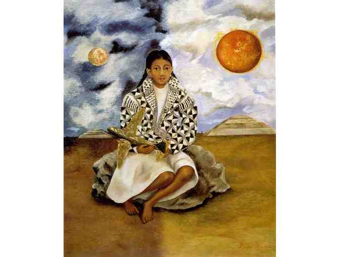 'A Girl From Tehucan' by FRIDA KAHLO: Leather  Band ART watch!