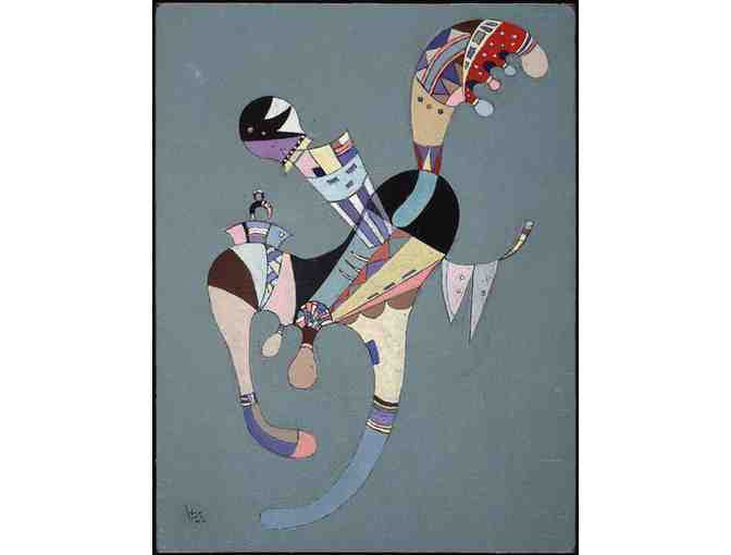 'A Floating Figure' by KANDINSKY: Leather Band ART watch!