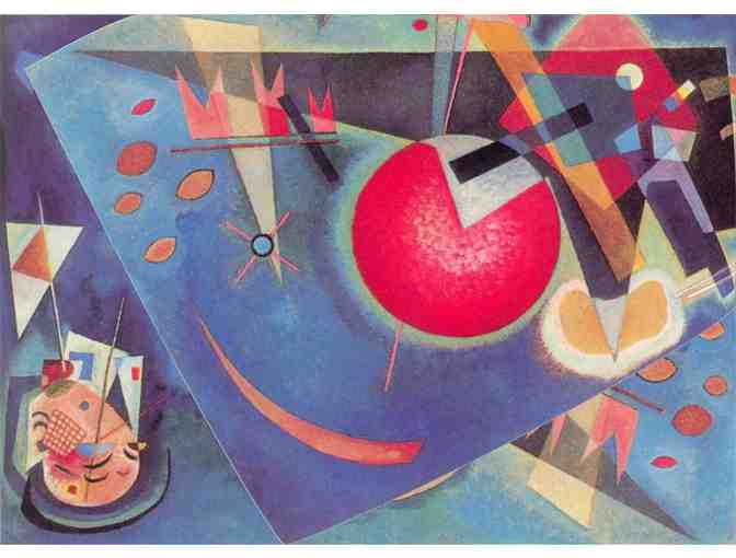 'Blue' by KANDINSKY: Leather Band ART watch!