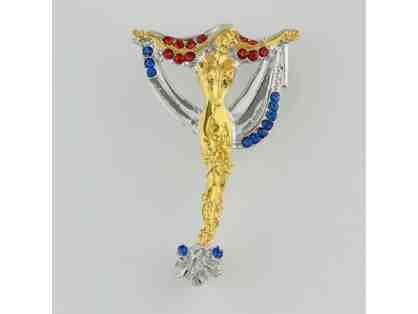 *ERTE!! From the Father of ART DECO: Initial "T" Pendant/Brooch!
