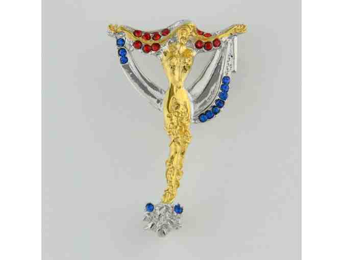 *ERTE!! From the Father of ART DECO:  Initial "T" Pendant/Brooch! - Photo 1