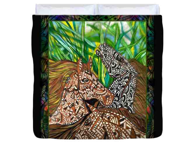 018-D: "In The Tall Grass" by WBK: Custom Made, Deluxe King Size ART Duvet! - Photo 1