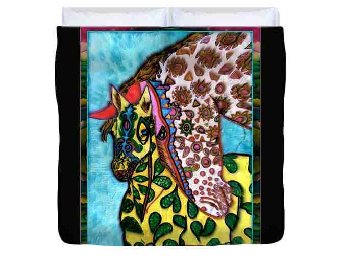 023-D: "A Little Nudge" by WBK: Custom Made, Deluxe King Size ART Duvet! - Photo 1