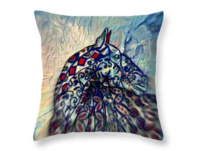 014-P: "Patriot" by WBK: HUGE 26x26" Custom Made Throw Pillow! - Photo 1