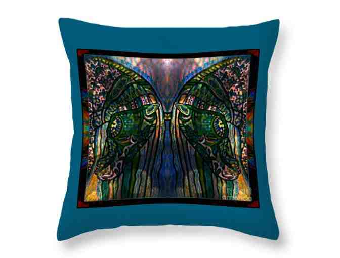 016-P: "Soul To Soul" by WBK: HUGE 26x26", Deluxe Art Throw Pillow! - Photo 1