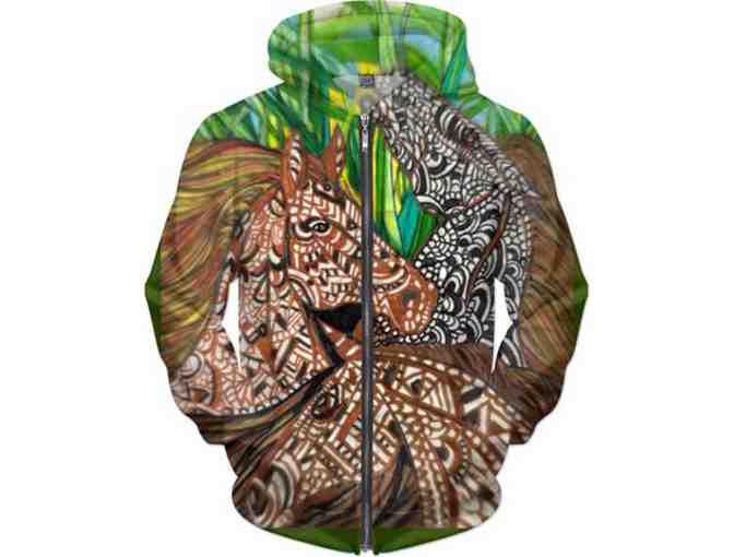 017-D: "In The Tall Grass": Custom Made ART Hoodie, Exclusive to ART4GOOD! - Photo 1