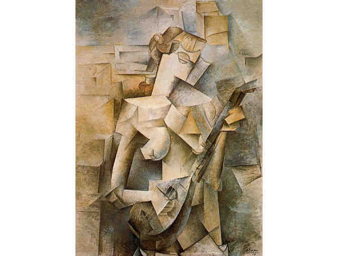 'Girl With Mandolin' by Pablo PICASSO:   Leather ART watch