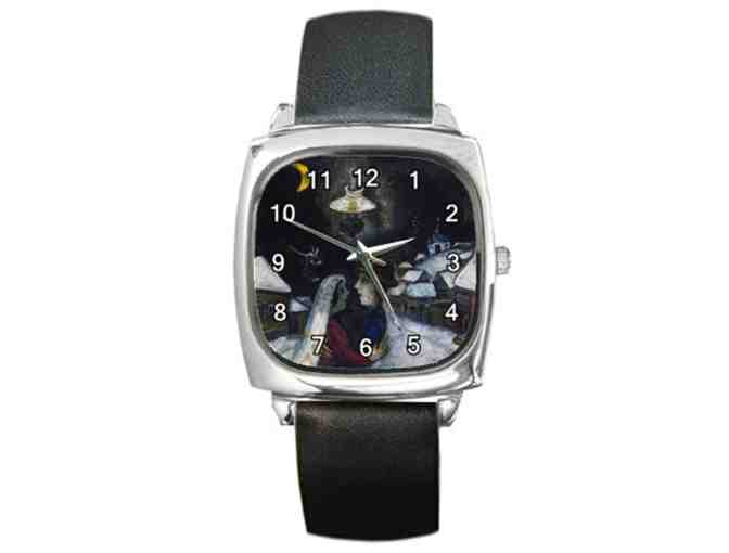 'In The Night' by Marc CHAGALL:  Leather ART watch !