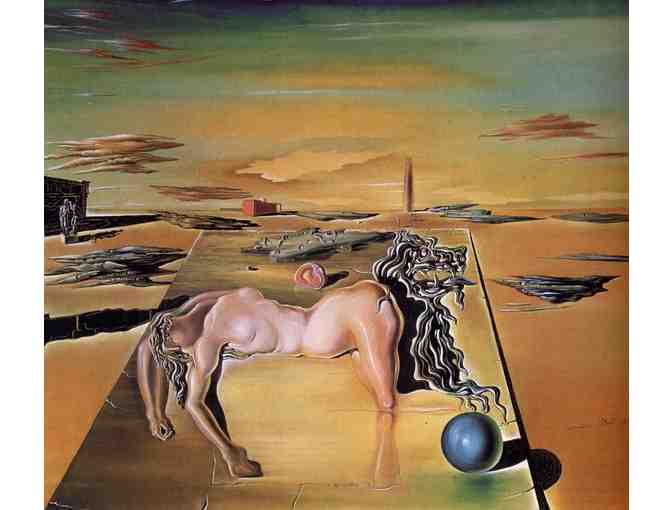 'Invisible Sleeping Woman, Horse, Lion' by DALI:   Leather ART watch !