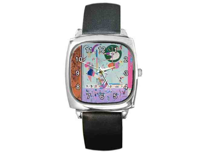 'Various Parts' by KANDINSKY: Leather ART WATCH !