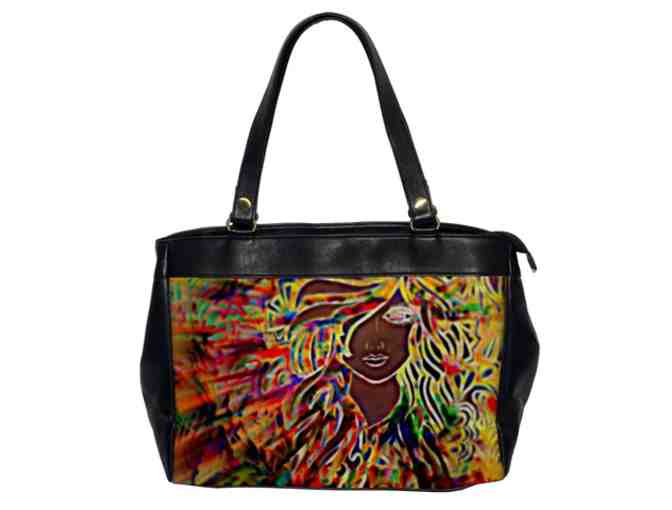 'Youth': ! Leather Art Tote:  Custom Made IN THE USA! Exclusive To ART4GOOD Auctions!
