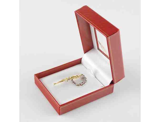 *ERTE! From the Father of Art Deco: 'P' initial Pendant/Brooch