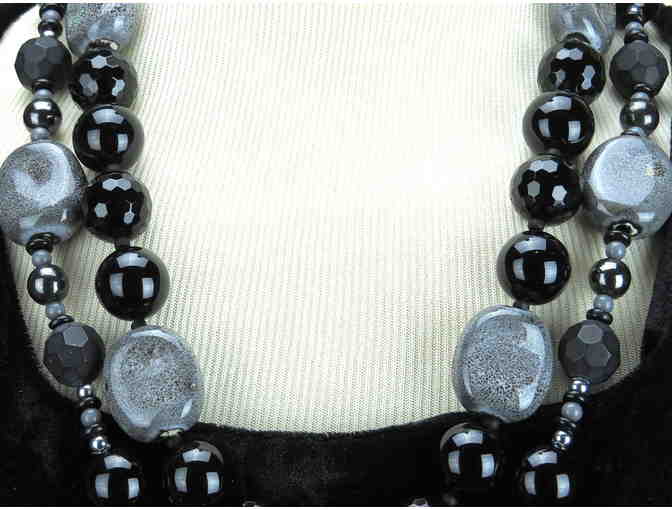 Make a Statement with this  1/KIND GEMSTONE NECKLACE #333