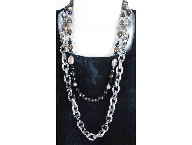 WAY COOL 1/KIND ENSEMBLE!GEMSTONE NECKLACE #402 & 403