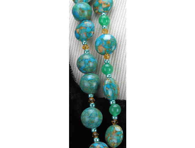 Classic and Absolutely AWESOME, 1/KIND, Handcrafted,  GEMSTONE NECKLACE #328