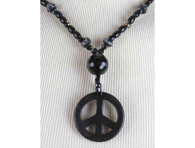 PEACE TRAIN: Handcrafted 1/KIND GEMSTONE NECKLACE #454