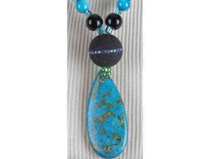 Statement Piece: Handcrafted 1/KIND GEMSTONE NECKLACE #430