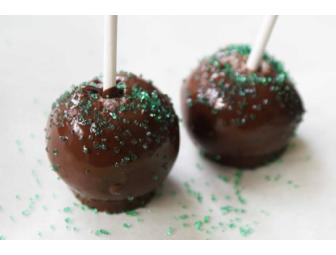 Heart-Shaped Box of Chocolate-Covered Cheesecake Pops