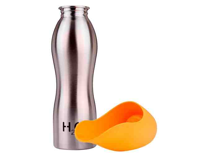 H2O4K9 Dog Water Bottle and Travel Bowl, 25-Ounce.