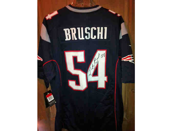 New England Patriots Tedy Bruschi Autographed Jersey