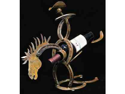 Bronking Buck Wine Holder by Tim Romano