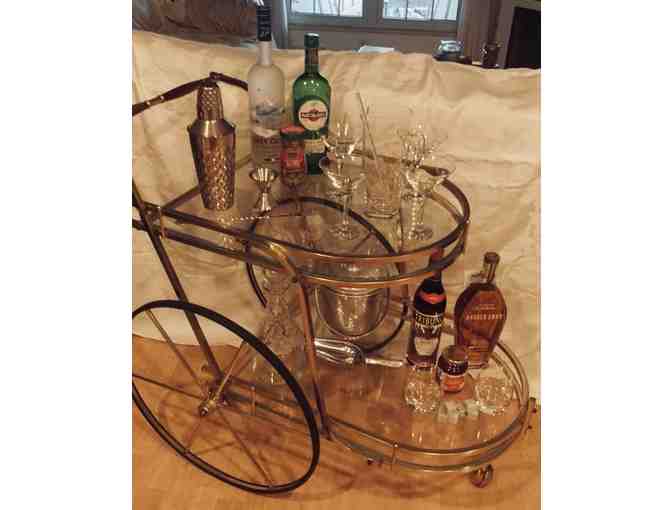 MCM Vintage Bar Cart - Everything You Need for Martinis & Manhattans