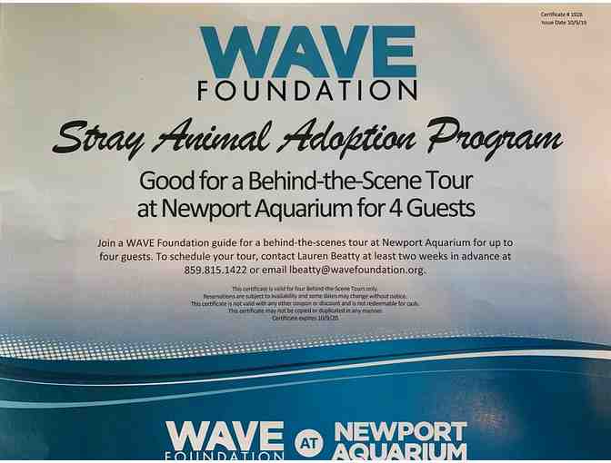 Behind-the-Scene Tour at Newport Aquarium for 4 Guests