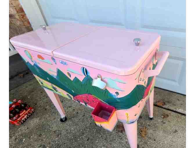 Hand-Painted Patio Cooler