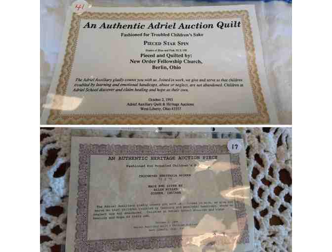 Vintage Adriel Quilt Auction Quilt and Afghan