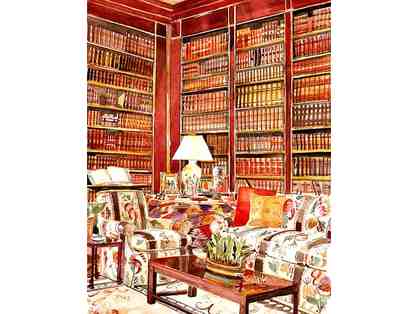 Watercolour - commissioned room rendering in watercolour measuring 10 x 14"