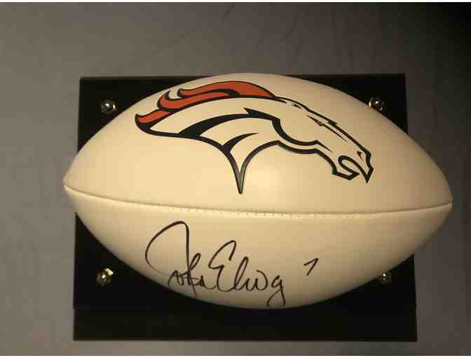 John Elway Denver Broncos Autographed Football