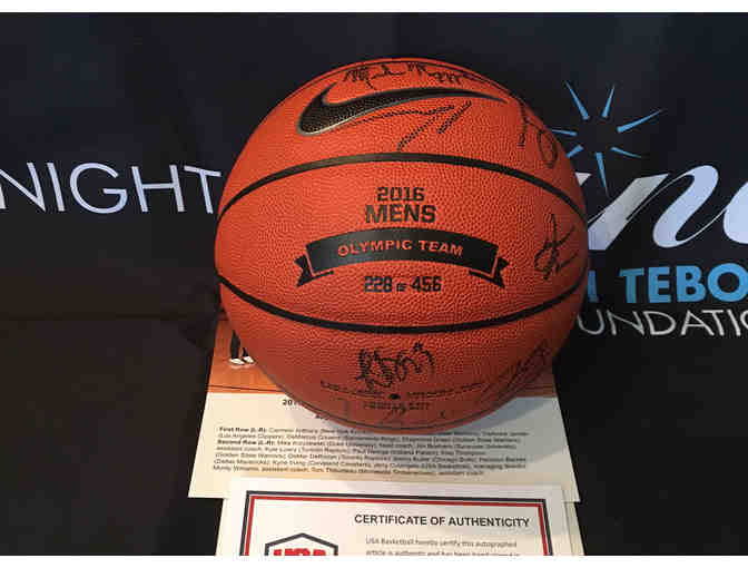 2016 USA Men's Basketball Team Limited Edition Autographed Basketball - Photo 1