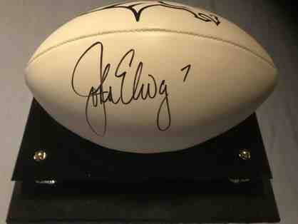 John Elway Denver Broncos Autographed Football
