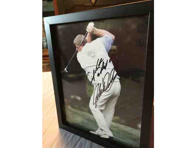 2 8x10 Framed Pictures Signed By Golfing Greats John Daly and Steve Jones - Photo 1