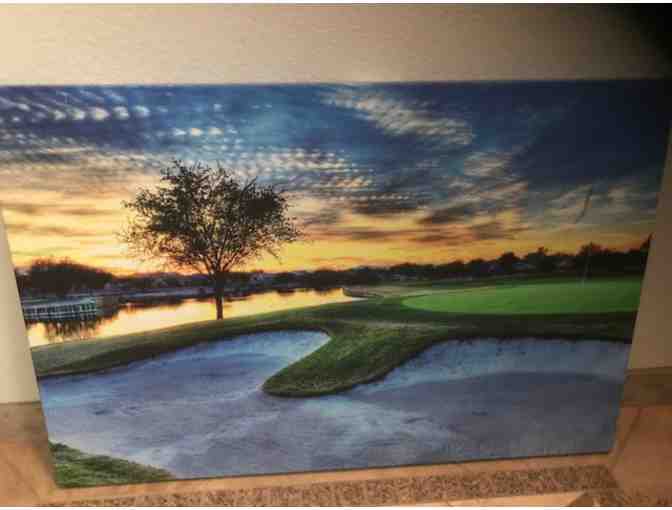 36x24 Canvas Print Mounted For Hanging Golf Course Picture - Photo 1