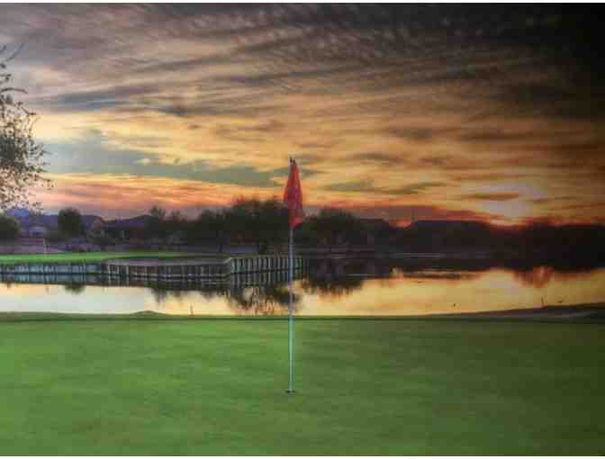 36x24 Canvas Print of A Golf Course Ready For Hanging - Photo 2