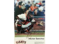SF Giant's Hector Sanchez autographed photo