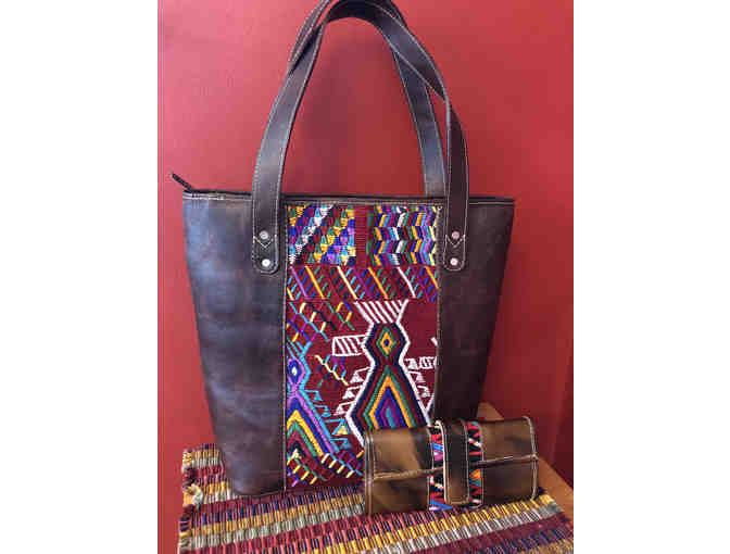 Gorgeous Guatemalan Leather Purse and Wallet