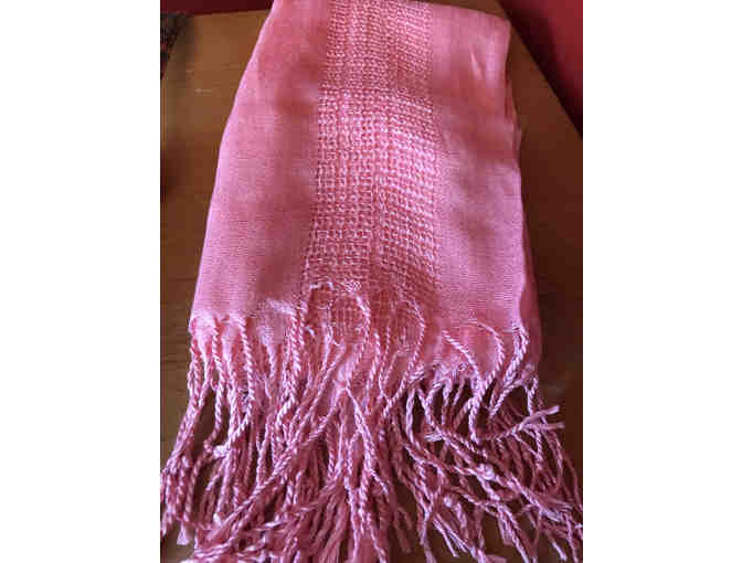 Guatemalan Woven Pink Purse & Scarf Set