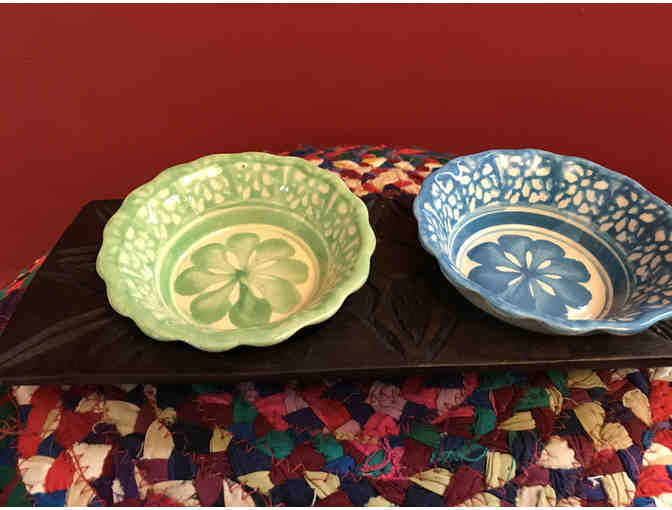 2 bowl set with hand towel from Guatemala
