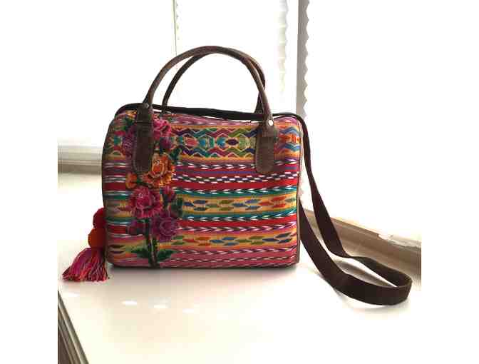 Bright-colors Embroidered Guatemalan Handbag - Photo 1